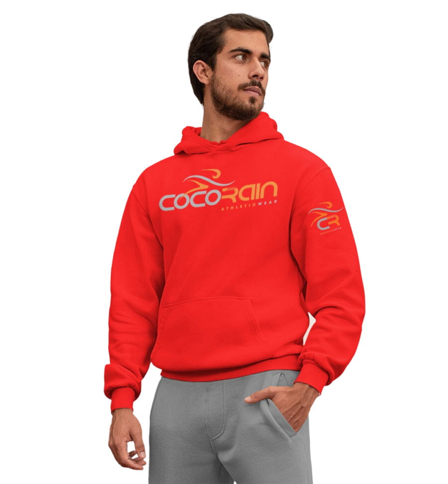 red cocorain hoodie