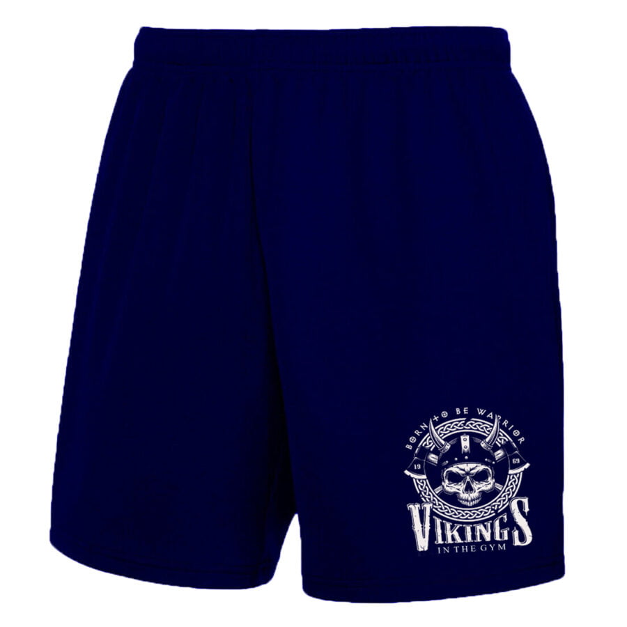 navy viking shorts